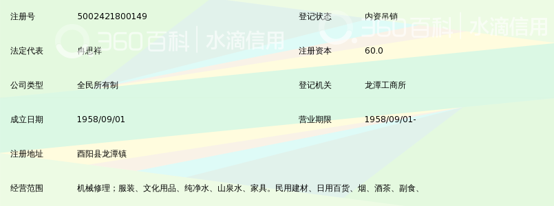 重庆市酉阳第一中学校五七工厂